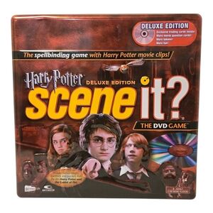 Harry Potter Scene It? Deluxe Edition DVD Game in Collectors Tin *COMPLETE*